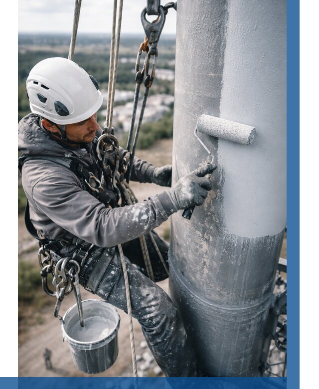 Покраска мачт связи под ключ в Кронштадте от 887 р. | ВЫСОТНИК-Крн