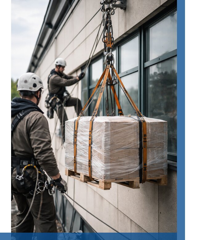 Подъем груза на высоту в Кронштадте от 3130 р. | ВЫСОТНИК-Крн