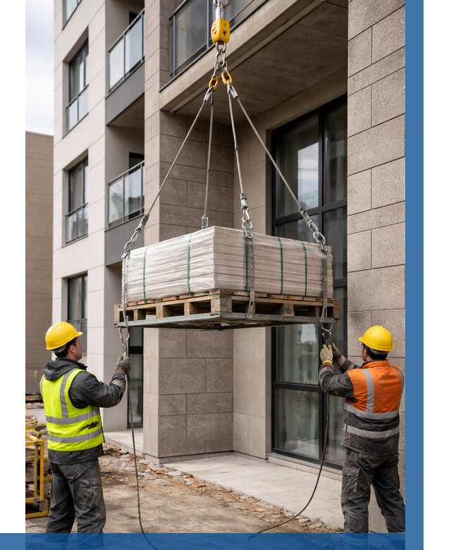 Подъем керамогранита на этаж в Кронштадте от 3652 р. | ВЫСОТНИК-Крн