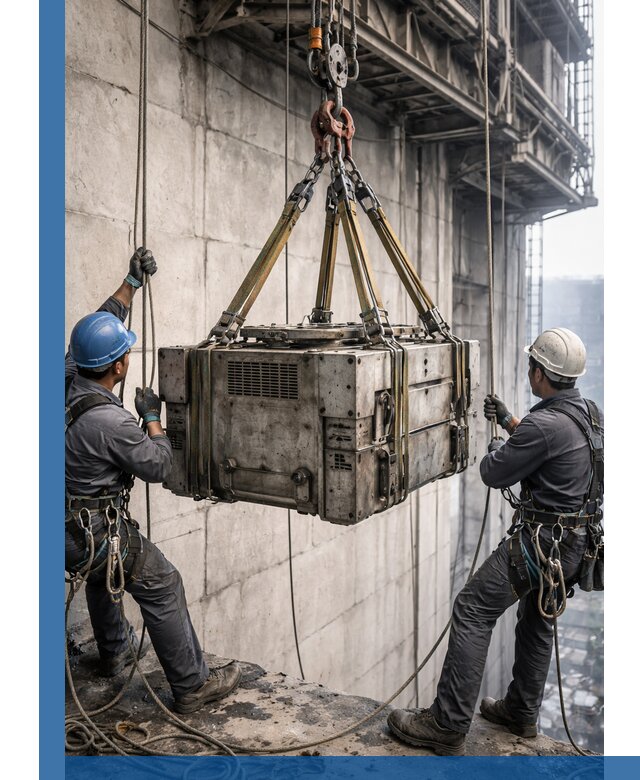 Такелажные работы на высоте, подъем и монтаж грузов в Кронштадте