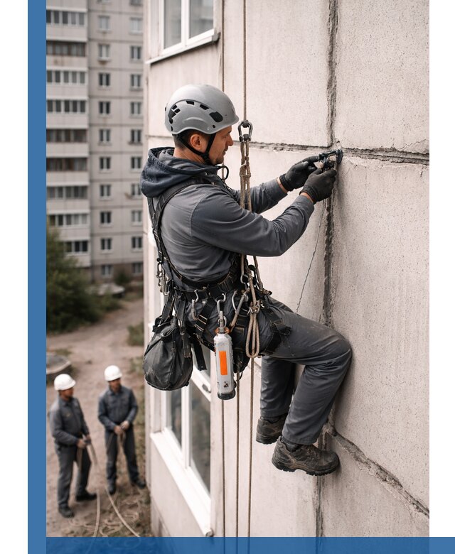 Обследование межпанельных швов и герметизация в Кронштадте