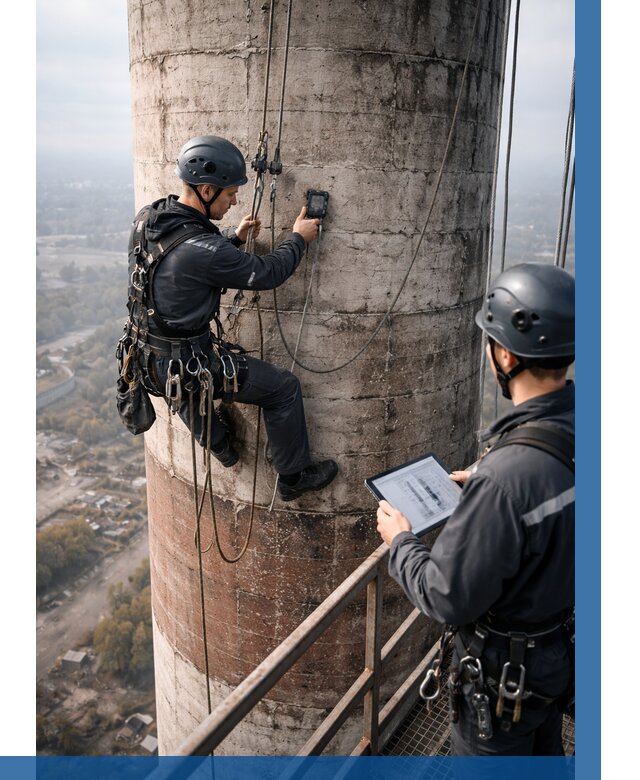 Обследование дымовой трубы в Кронштадте от 8347 р. | ВЫСОТНИК-Крн