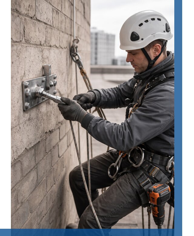 Установка анкерных точек в Кронштадте от 3652 р. | ВЫСОТНИК-Крн