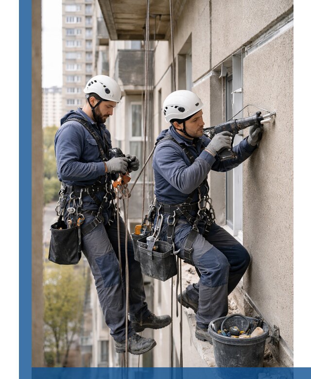 Промышленные альпинисты высотные работы и монтаж в Кронштадте